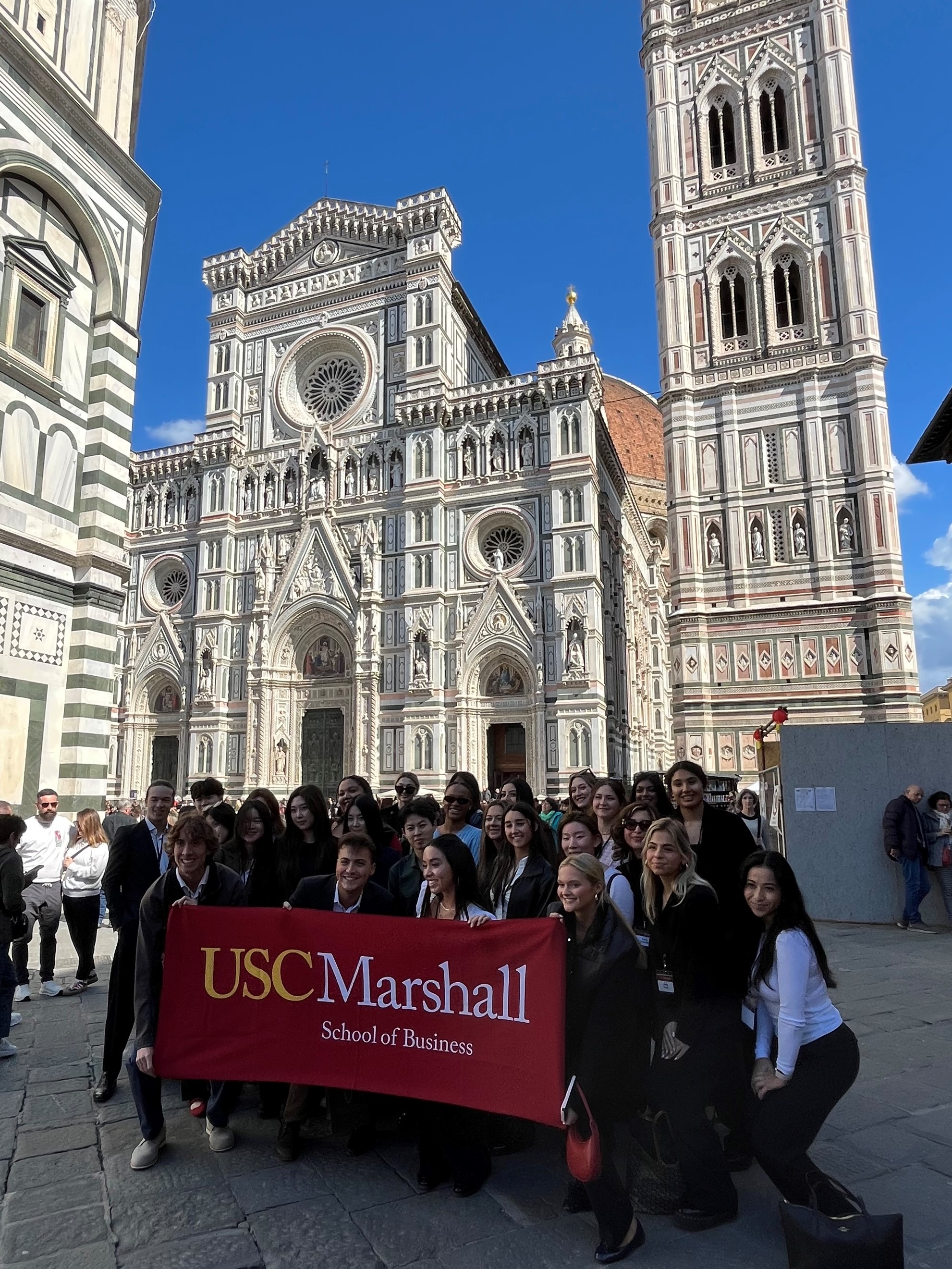 MKT 486 2025 Students at Florence Duomo