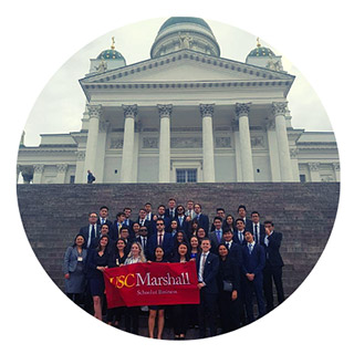 TIE Student Group with Flag